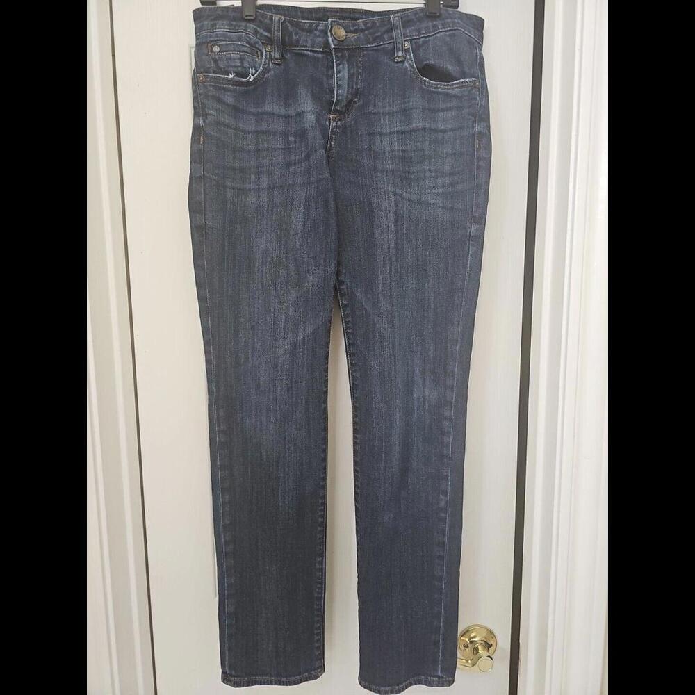 Kut from the Kloth Classic Women's Dark Blue Straight-Leg Jeans